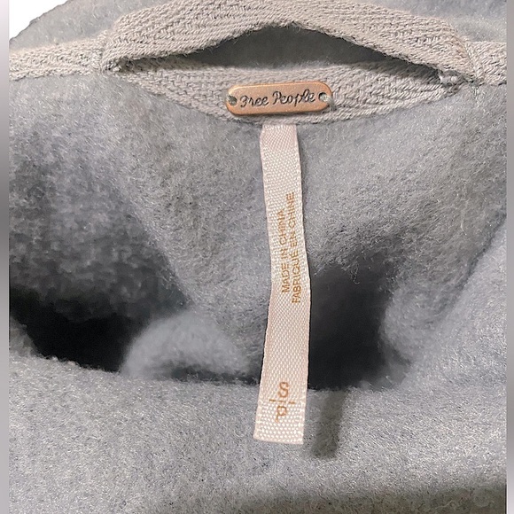 Free People Boho Huntington Pullover Women’s Size SP Grey Cowl Neck Cros… - Picture 5 of 15